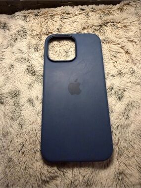 Apple Silicone iPhone 16 Pro Max Case - Midnight Blue / Denim